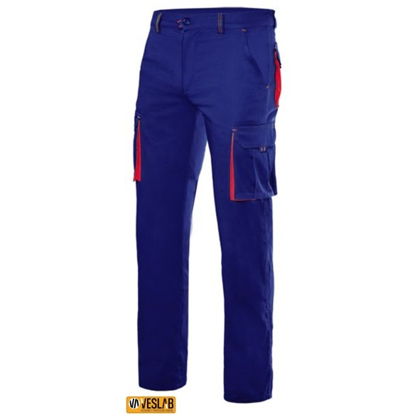 PANTALON ELASTIQUE BI-COLEUR MULTI-POCHES