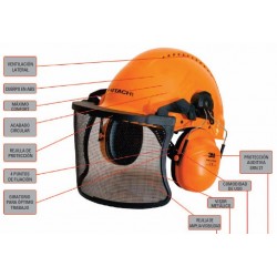 casco protector auditivo con rejilla 1