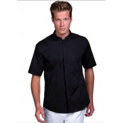 Camisa Cuello Mandarín Manga corta Hombre