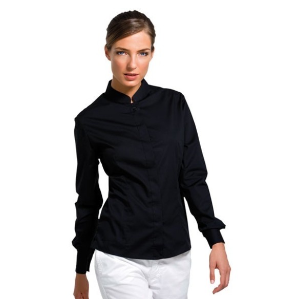  CAMISA MANGA LARGA CUELLO MANDARÍN MUJER