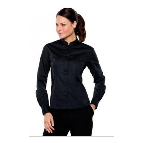 BLUSA MÀNIGA LLARGA COLL MANDARÍ DONA