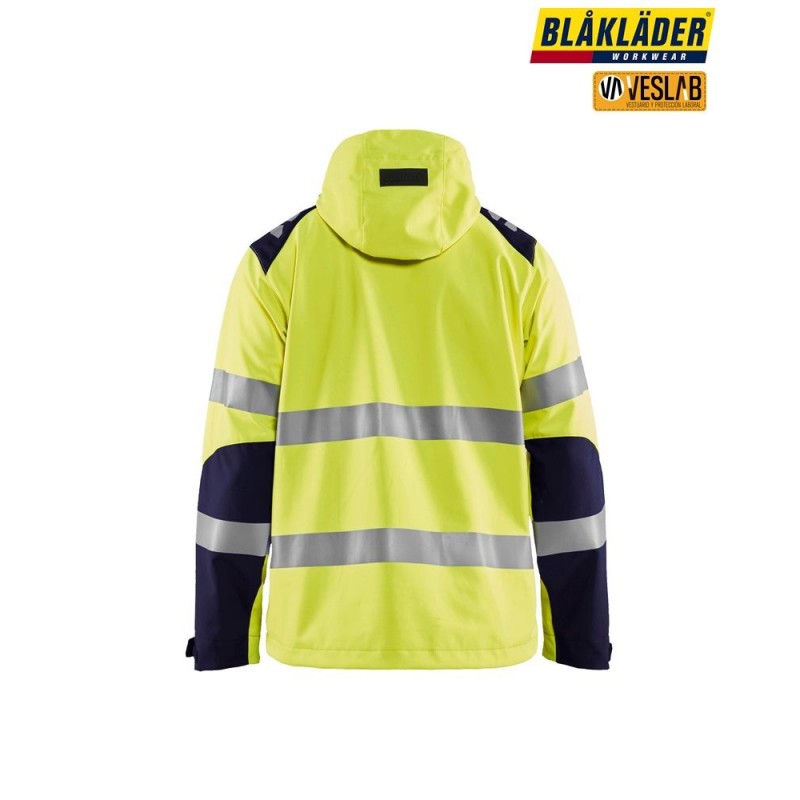 SOFTSHELL BLAKLADER HIGH VISIBILITY JACKET