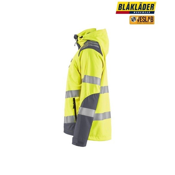 VESTE SOFTSHELL BLAKLADER HAUTE VISIBILITÉ
