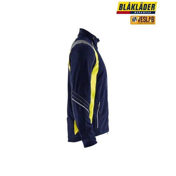 CHAQUETA MICROPOLAR DETALLES FLUO