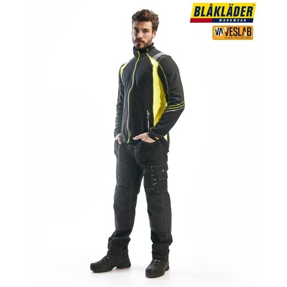 CHAQUETA MICROPOLAR DETALLES FLUO