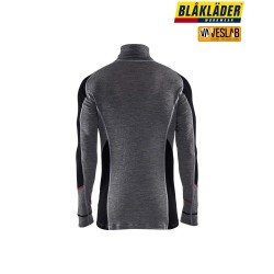 camiseta térmica con cremallera xwarm 100% merino 2