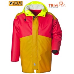 RED NEW BICOLOR RNP FISHER JACKET