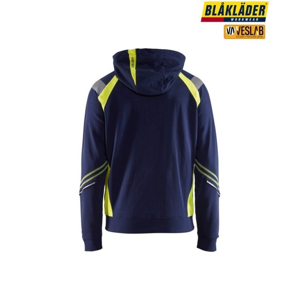 SUDADERA CON CAPUCHA DETALLES FLUO