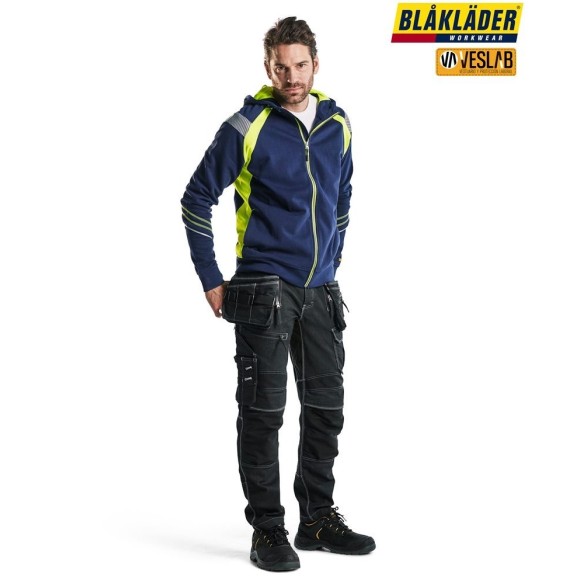 sudadera con capucha detalles fluo 5