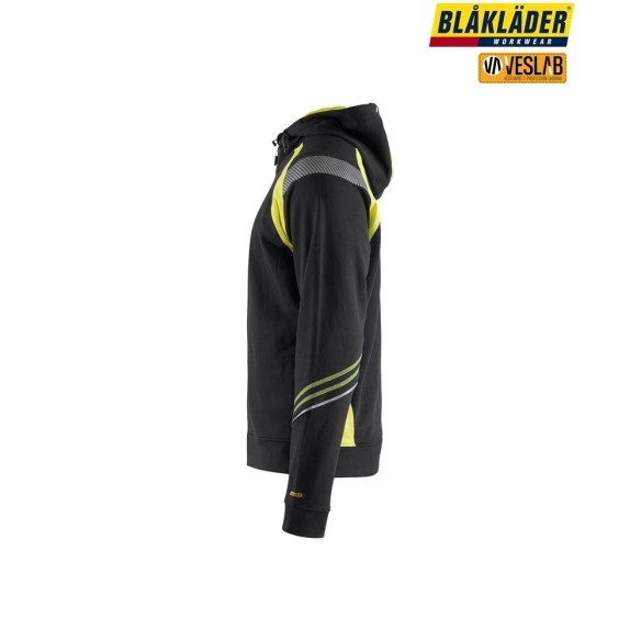 SUDADERA CON CAPUCHA DETALLES FLUO