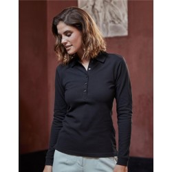 LUXURY STRETCH FEMME POLO ML