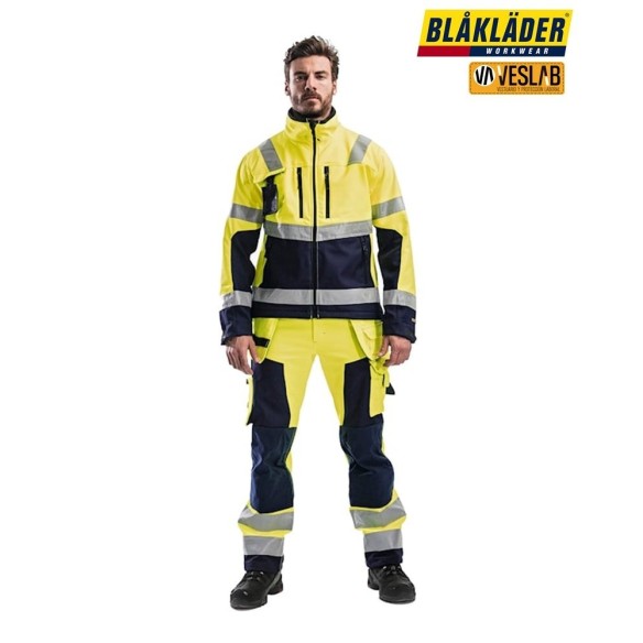 SOFTSHELL HIGH VISIBILITY CLASS 2 TROUSERS