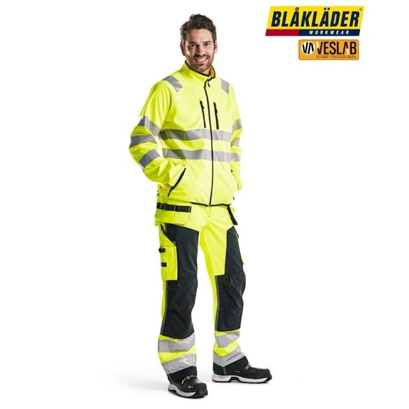 SOFTSHELL HIGH VISIBILITY CLASS 2 TROUSERS