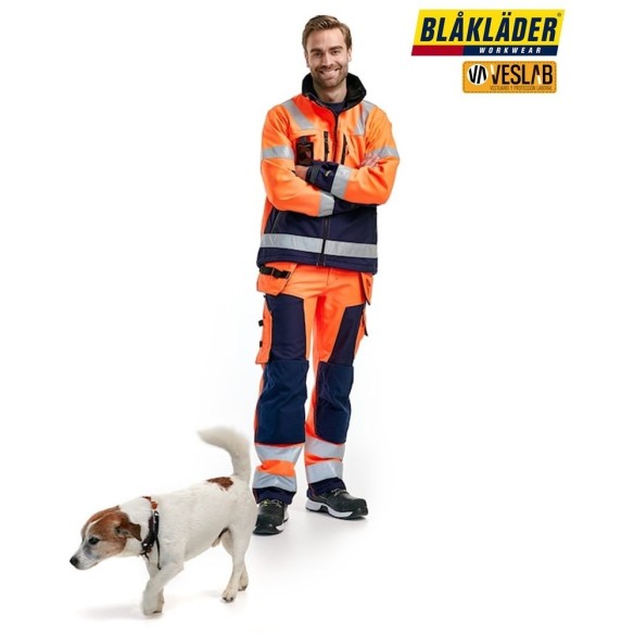 SOFTSHELL HIGH VISIBILITY CLASS 2 TROUSERS