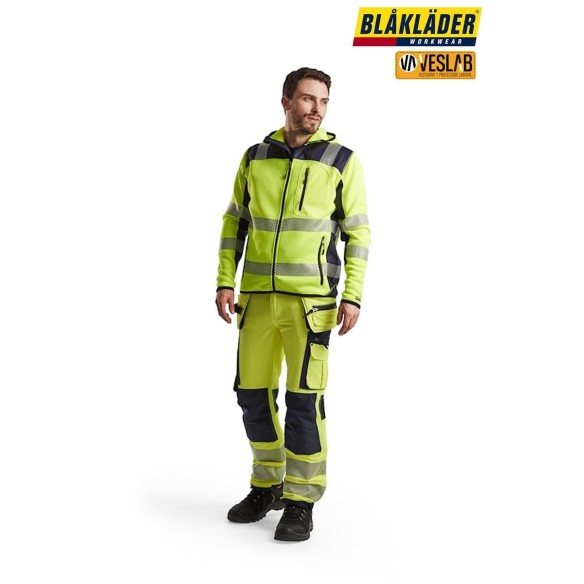 VESTE TRICOTÉE D'HAUTE VISIBILITÉ