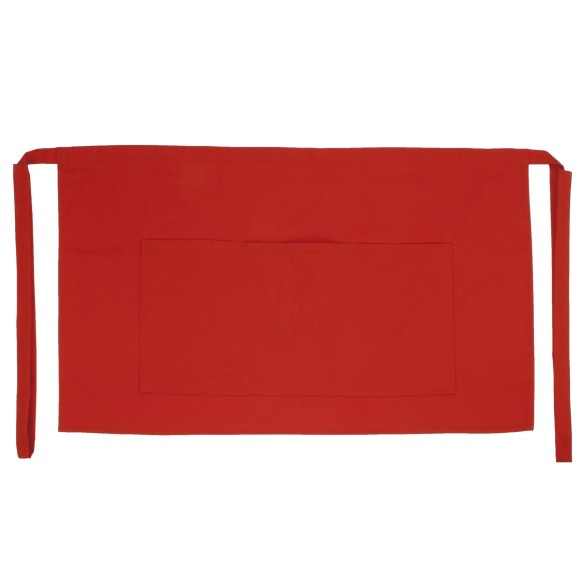  DELANTAL CORTO CON BOLSILLO EN V