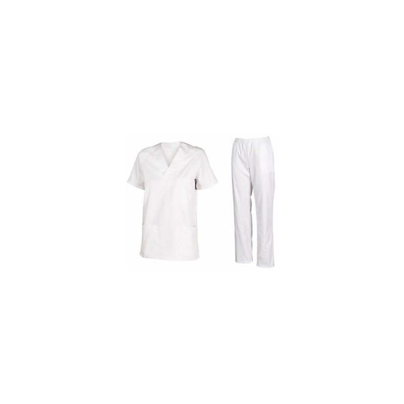 Pantalón Pijama Blanco con cremallera