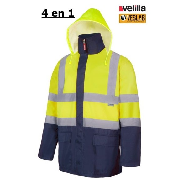 parka 4 en 1 bicolor alta visibilidad 4