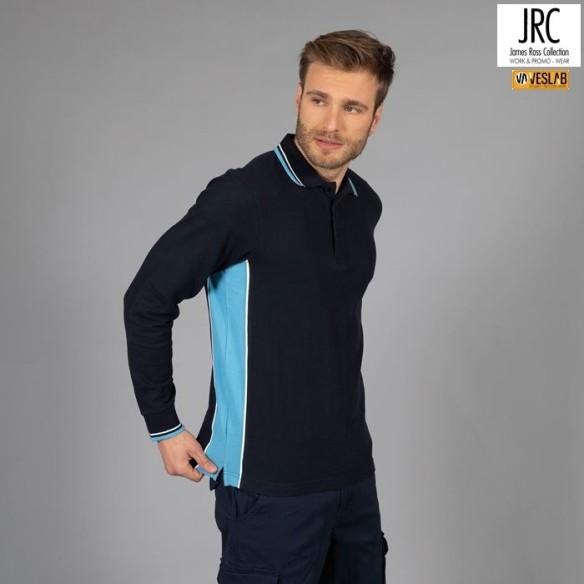 Long sleeves Malta Bicolor Polo | James Ross workwear