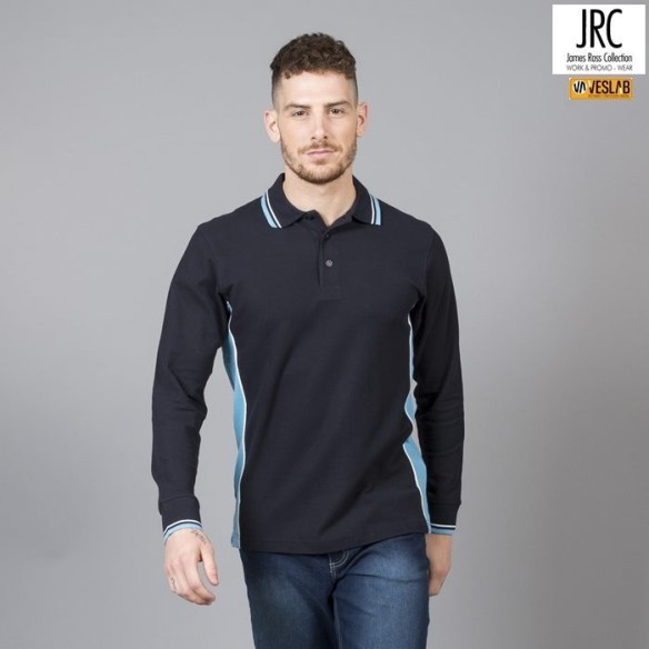 Long sleeves Malta Bicolor Polo | James Ross workwear
