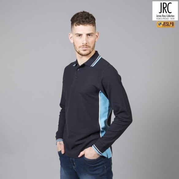 Long sleeves Malta Bicolor Polo | James Ross workwear