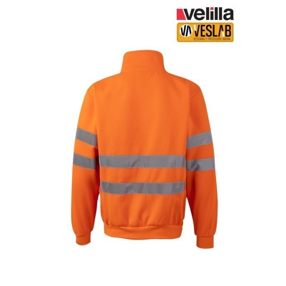SUDADERA ALTA VISIBILIDAD MEDIA CREMALLERA