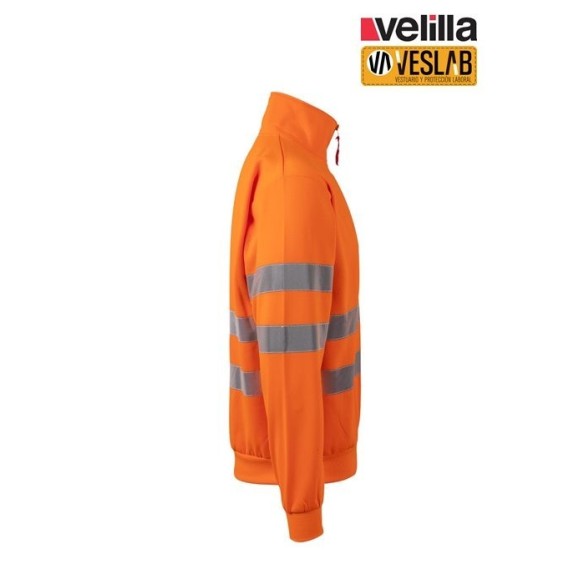SUDADERA ALTA VISIBILIDAD MEDIA CREMALLERA