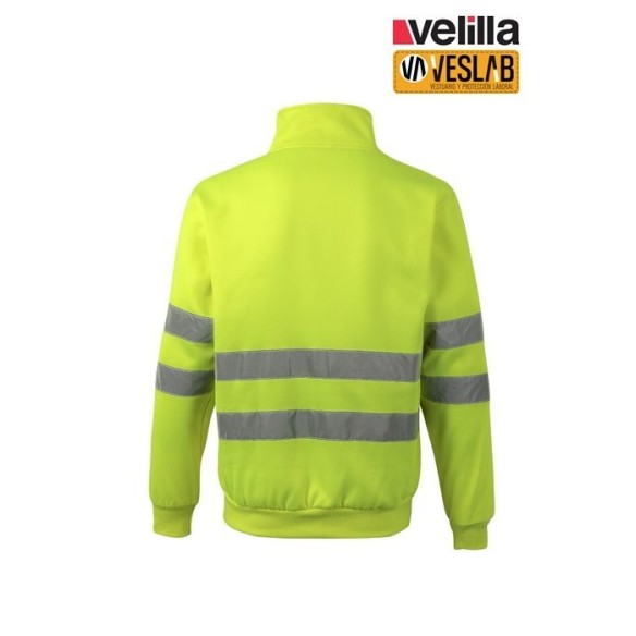 SUDADERA ALTA VISIBILIDAD MEDIA CREMALLERA