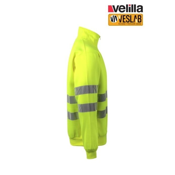 SUDADERA ALTA VISIBILIDAD MEDIA CREMALLERA