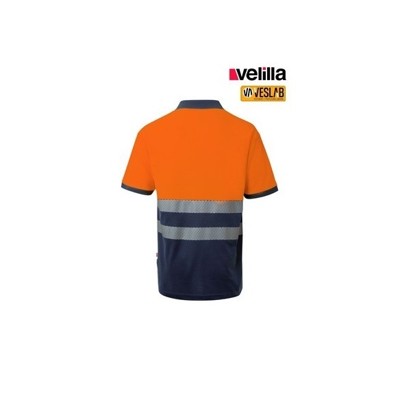 polo av bicolor manga corta 2