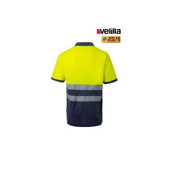 Bi-color short sleeves HV Polo |High visibility workwear dealer