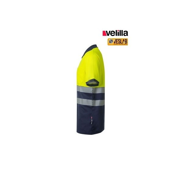 Bi-color short sleeves HV Polo |High visibility workwear dealer