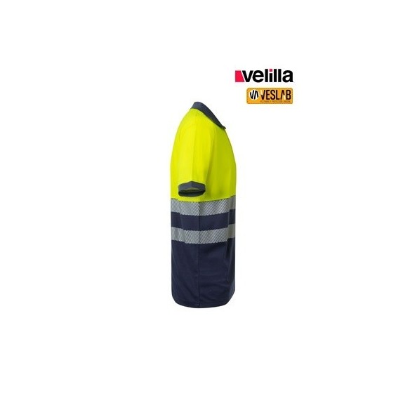 Bi-color short sleeves HV Polo |High visibility workwear dealer