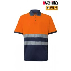 polo av bicolor manga corta 1