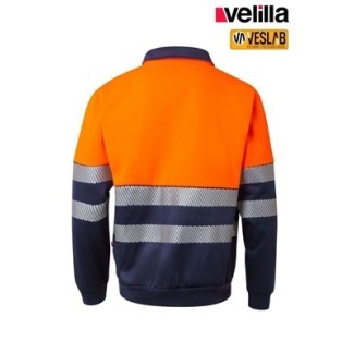 Zipped Bi-color Sweat-Shirt |High visibility workwear dealer 2