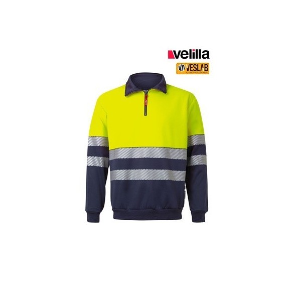 Sweat HV Bicoleur zipped | Vêtemênts de travail Haut Visibilité