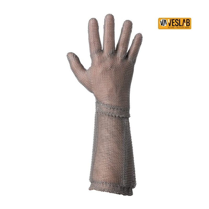 guante wilco con manguito de malla de acero inox antidegüelle 1