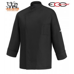 chaqueta cocina ottavio black tencel manga larga 1