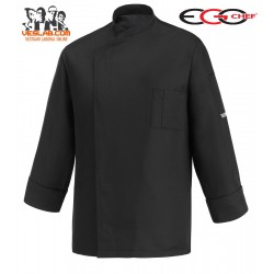 CHAQUETA COCINA BLACK OTTAVIO  MANGA LARGA