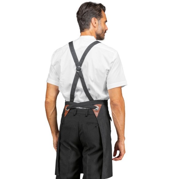 Davantal Peto Milford negre|Distribuïdor de roba per hostaleria