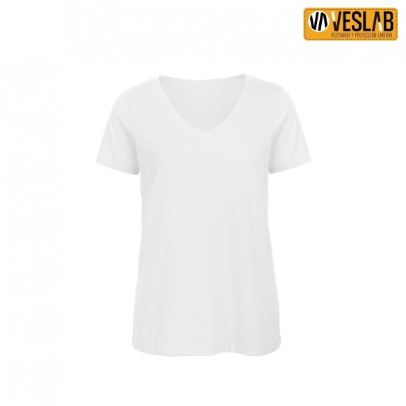 Organic Cotton V-neck Woman T-shirt