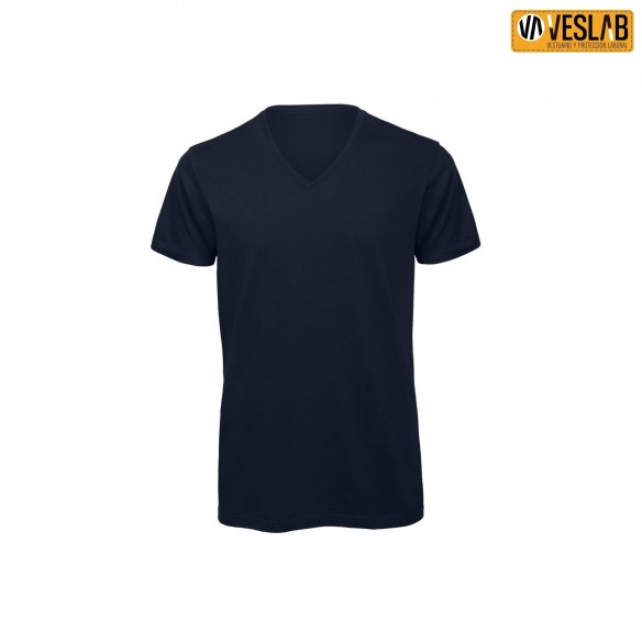T-Shirt Homme Col V en Coton Biologique