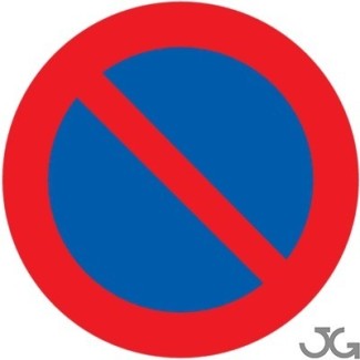 Not Parking Allowed Signal 50 cms.