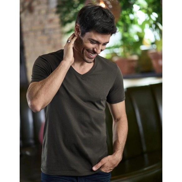 T-shirt Luxury Cou V |Vêtemênt de travail pour l'Etè