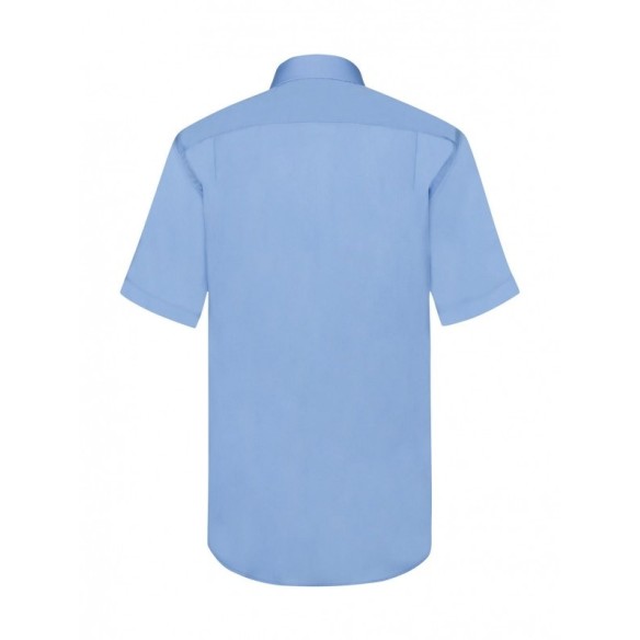 CHEMISE POPELINE HOMME MANCHES COURTES