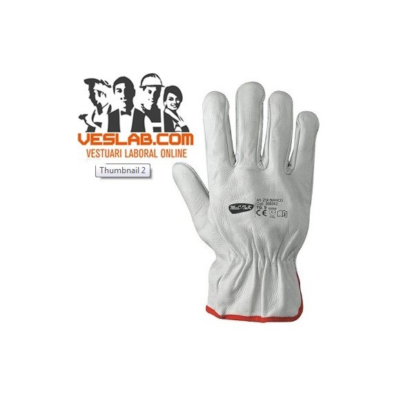 GUANT CONDUCTOR PELL FLOR VACU BLANC