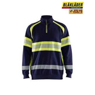 Sweat Haute visibilité Demi Zip 3553 | Vêtements Blaklader