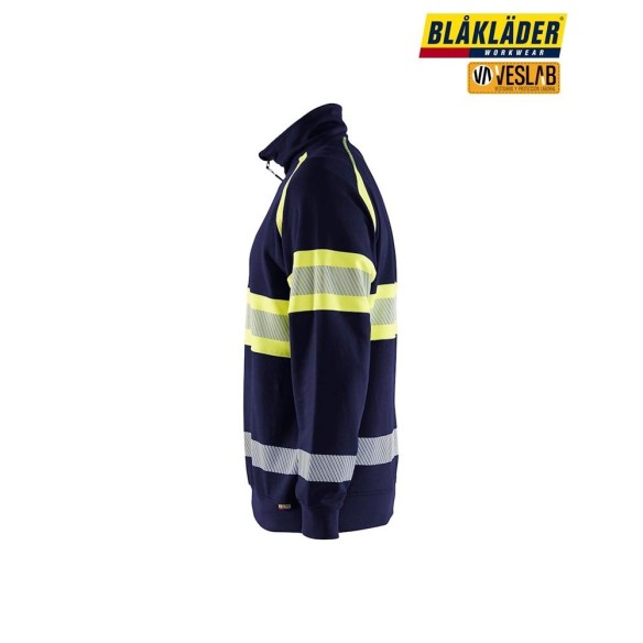 High Visibility Sweatshirt Half Zip 3553 | Blaklader workwear