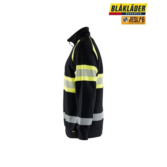High Visibility Sweatshirt Half Zip 3553 | Blaklader workwear