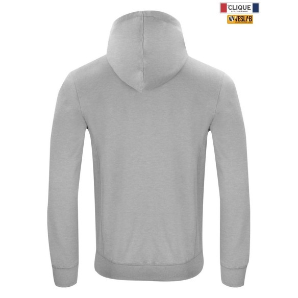 sudadera cliqué classic hoody cremallera entera